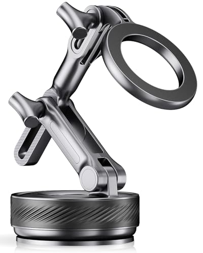 InwodiTeki Magnetic Phone Holders for Your Car, Upgraded 360° Vacuum Car Phone Holder, 108+LBS Strongest Suction & 3000gf Magnetic, Car Phone Mount for 17 Pro Max 16 15 14 13 12/ Android Phones