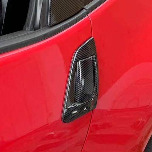 Carbon Fiber Style Exterior Side Door Handles Cover Trim Accessories for Nissan 370Z