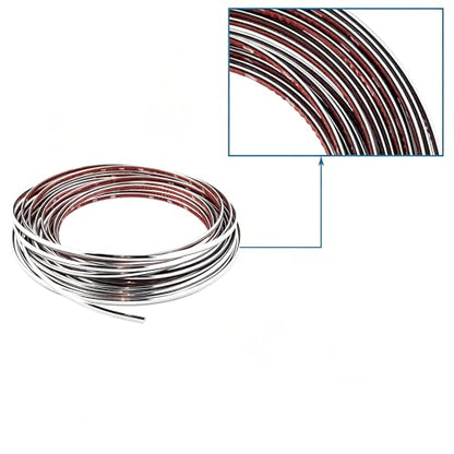 Lunsom Custom Most Chrome Plated Decoration Trim Strip Line, Car Door Fender Interior DIY Moulding Trimming Strip for Most Vehicle (12M x 6MM)