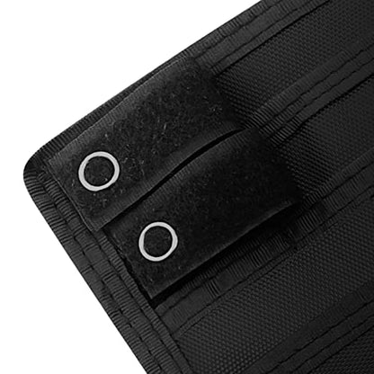 ASA TECHMED Nurse Pocket Organizer, Nylon 5 Pocket Nurse Scrub Organizer, 6 Inch x 5 inch, Black - color: Black