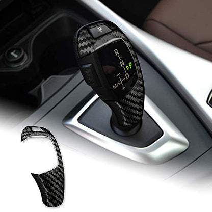 AIRSPEED Carbon Fiber Car Gear Shift Knob Cover Interior Trim for BMW F20 F21 F22 F23 F30 F34 F35 F10 F11 F07 F18 F15 F16 F01 X3 X4 Accessories - style: Style B