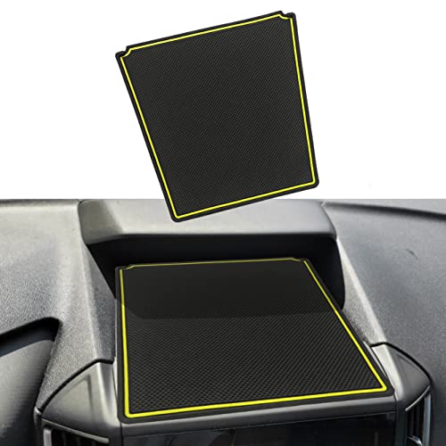 Dash Dashboard Cover Mat for Subaru Forester Accessories 2019-2023 2024 Subaru Crosstrek Impreza 2018-2023 Interior Dash Rubber Pad Liner Anti Dust Insert Premium Custom (Yellow Trim) - color: Yellow, size: 2018-2023