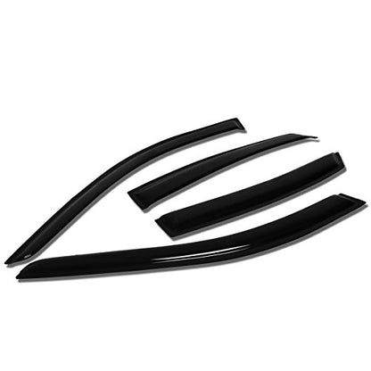 Auto Dynasty 4Pcs Tape-On Window Visor Deflector Rain Guard Compatible with 2006-2010 Azera, Acrylic - size: 93-97 Toyota Corolla Sedan