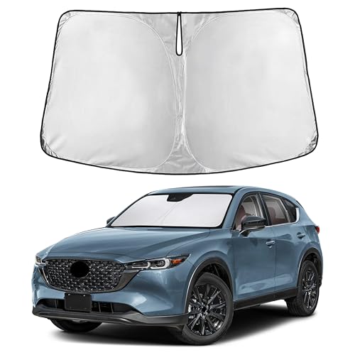Autovir Windshield Sun Shade Fit for 2017-2024 2025 2026 Mazda CX 5 Sun Shade, Front Window Sun Visor, UV Protection, Heat Blocker, Foldable Car Accessories - size: For Mazda CX 5 2017-2026