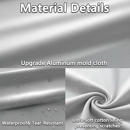 Car Cover Waterproof All Weather 10 Layers SUV Car Cover Universal Heavy Duty Fit for Toyota RAV4,Honda CRV,Tesla Model Y,Chevrolet Equinox,Nissan Rogue etc. (Silver, Fits SUVs up to 190") - color: Silver, size: Fits SUVs up to 190"