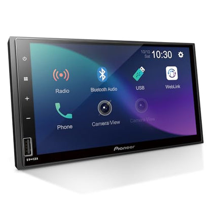 Pioneer DMH-S110EX 7" Double-Din Digital Multimedia Receiver - Built in Bluetooth, Smartphone Integration, Touchscreen, Rear Camera Input