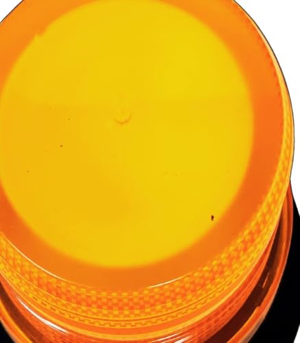 24 LED Amber Forklift Beacon Strobe Light Safety Warning Flashing Lights Magnetic Base Surface Screw Mount 12V-24V Mower ATV Tow Trucks Tractor Golf Carts UTV Cars Bus Construction Emergency Vehicle - size: 1x Amber