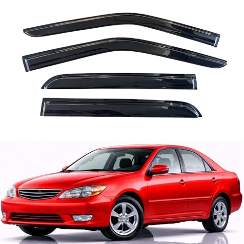 KPY Rain Guards Fit for 2002-2006 Toyota Camry, Out-Channel Window Visors Vent Wind Deflectors 4PC, Car Accessories for 02-06 Camry - size: 2002-2006 Camry