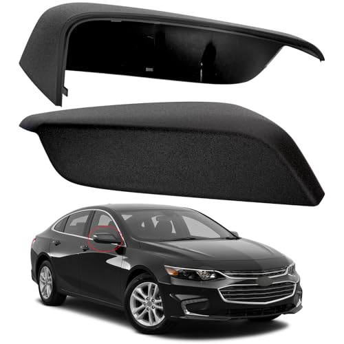 Passenger Side Mirror Cover Replacement for Chevrolet Chevy Malibu 2016 2017 2018 2019 2020 2021 2022 2023 2024 2025 - Right Side Mirror Covers, Rear View Mirrors Cap Accessories Textured - color: Textured, size: Passenger Side (Right)