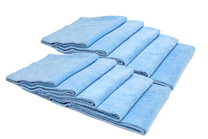 Autofiber [Mr. Everything] Premium Paintwork and Coating Leveling Towel (16"x16") 10 Pack (Blue) - color: Blue