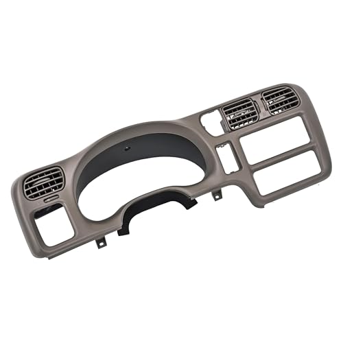 KUAFU Dash Trim Bezel Compatible with 1998-2004 Chevy Chevrolet S10 Blazer GMC Jimmy Paint ABS Plastic Beige Fit Single Din Radio - color: Beige