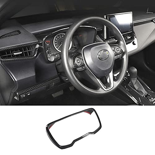 BOYUER for Toyota Corolla 2020-2026,2019-2025 Corolla Hatchback Corolla Cross ABS Instrument Panel Dial Dashboard Trim Cover Frame Car Interior Accessories Decoration Panel Trims (Carbon Fiber) - color: Carbon Fiber
