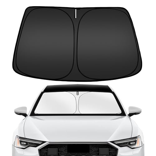 ARISMOTOR Windshield Sun Shade for Audi A6 2019-2025 2026, Custom Fit Foldable Front Window Sunshade Sun Visor Protector, Block UV Rays Keep Your Car Cooler - size: for Audi A6 2019-2026