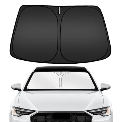 ARISMOTOR Windshield Sun Shade for Audi A6 2019-2025 2026, Custom Fit Foldable Front Window Sunshade Sun Visor Protector, Block UV Rays Keep Your Car Cooler - size: for Audi A6 2019-2026