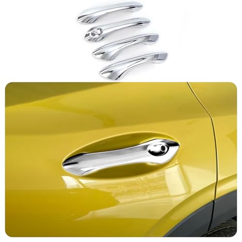 Car Accessories Fit for Chevrolet TRAX 2024 2025 2026 Exterior Door Handle Cover Trims (Without Smart Holes:Chrome) 4PCS ABS - color: Without Smart Holes:Chrome