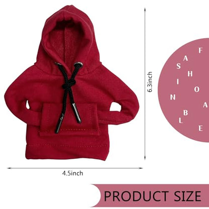 vvag Gear Shift Hoodie, Hoodie Car Gear Shift Cover, Car Shift Knob Hoodie, Automotive Interior Accessories, Universal Fit Knob Cover Gift (Red) - color: Red