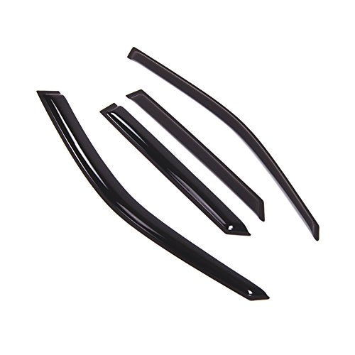 Outside Mount Window Vent Visors Rain Guards Compatible with Mazda Protege5 2002-2005 | Side Window Wind Deflectors Rain Shields | Black Tinted, 4 Pcs Set, BGWV-316 - color: Black Tinted, size: For Mazda Protege5 2002-2005