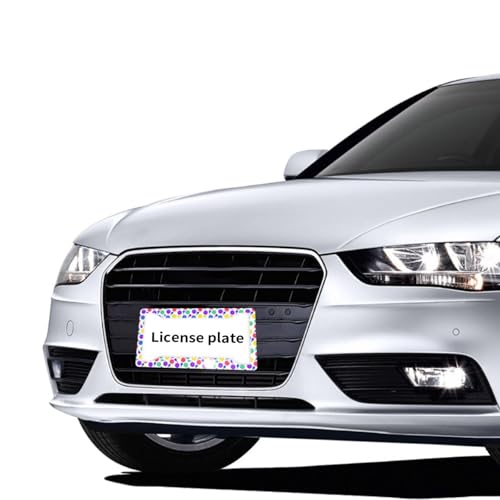 Pickleball Ball License Plate Frame 2 Pack License Plate Holder Universal Aluminum License Plate Cover Car Accessories for Men Women - color: Pickleball Ball