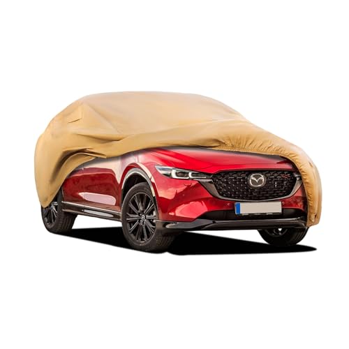 Heavy Duty Outdoor Car Cover Custom Fit for 2012-2026 Mazda CX-5,Windproof All Weather Waterproof Sun Rain UV Dust Snow Protection Outdoor Car Covers - size: Custom Fit Mazda Cx-5
