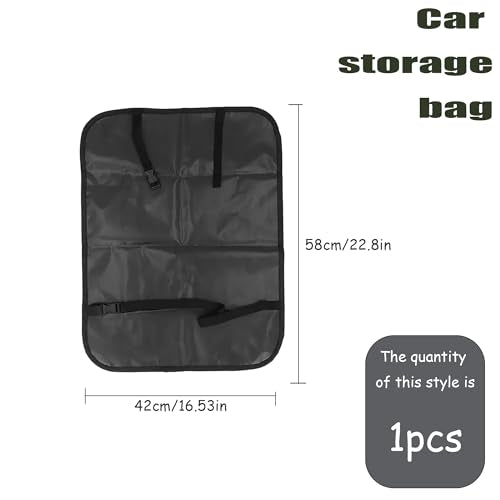 Back Seat Cover For Kids,X-Large Waterproof Kick Mats Backseat Protector, Car Seat Back Protectors For Vehicles To Protect From Dirt, Mud & Scratches Black 1PACK