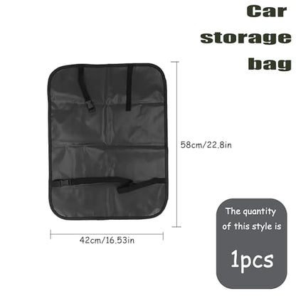 Back Seat Cover For Kids,X-Large Waterproof Kick Mats Backseat Protector, Car Seat Back Protectors For Vehicles To Protect From Dirt, Mud & Scratches Black 1PACK