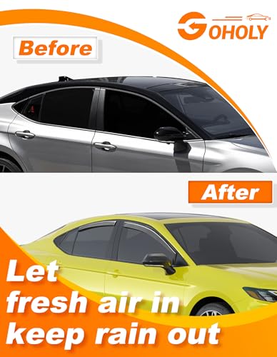 in-Channel Window Rain Guard for Fit for Toyota Camry 2025-2026 Rain Guards Side Window Visors Low Profile Vent Visor Window Deflectors Vent Shades Car Accessories - size: 2025-2026 Toyota Camry