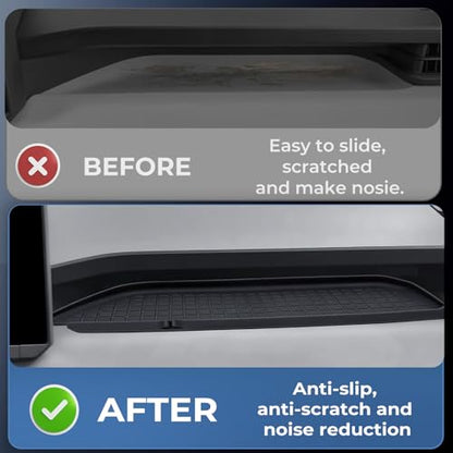 Passenger Storage Organizer Mat for Toyota RAV4 2026, Interior Accessories Center Console Glove Box Organizer Tray Silicone Anti-Slip Passenger Protective Cover Pad for 2026 RAV 4, Black - style: Fits for Toyota RAV4 2026, B