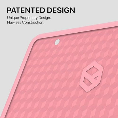 Rightcar Solutions Car Plate Frame, Silicone License Plate Frame, Rust-Proof Rattle-Proof Weather-Proof License Plate Holder for Front or Rear, Pink, 1 Pack - color: Pink