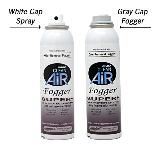 DWD2 Clean Air Odor Removal Fogger Super Plus – Enzyme-Based Interior Odor Control for Cars, Homes & Enclosed Spaces, Plant-Based, Non-Toxic, Powerful Formula for Air Freshening