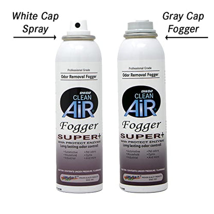 DWD2 Clean Air Odor Removal Fogger Super Plus – Enzyme-Based Interior Odor Control for Cars, Homes & Enclosed Spaces, Plant-Based, Non-Toxic, Powerful Formula for Air Freshening