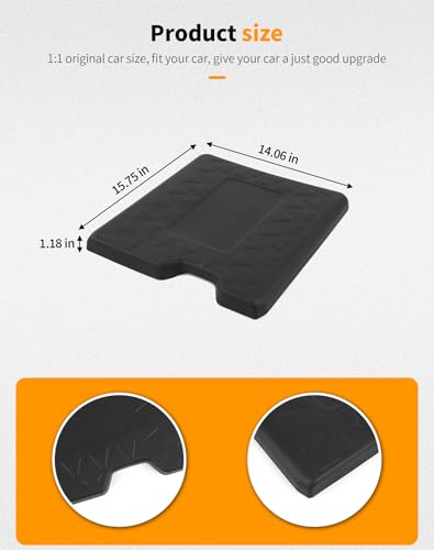 Armrest Cover Compatible with 2021-2025 Ford F150/F250/F350/F450 Center Console Cover TPE Waterproof Car Armrest Seat Box Pad - color: For 2021+