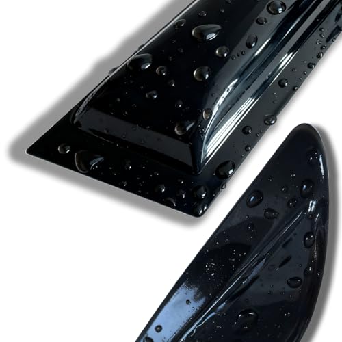 Tape-on Side Car Window Rain Guards Vent Sun Visors Window Deflectors for 2015-2023 F-150 SuperCab/Extended Cab Sun Shade Dark Smoke 4PCS - size: For 2015+ F150 Extended Cab