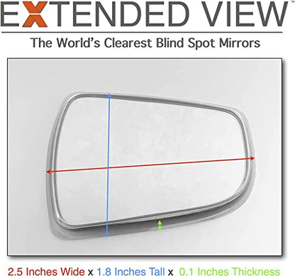 Blind Spot Mirrors- Compatible with Tesla Model Y Extended View - 2 Piece Set (Left & Right) - size: Model Y
