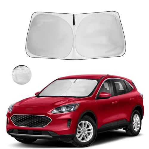 Windshield Sun Shade for Ford Escape S, SE, SE Sport Hybrid, SEL, Titanium 2019 2020 2021 2022 2023 Accessories Sunshade Windshield Cover - 4 Layers Sun Visor Window Shade Blocks UV Rays Cooler Car - size: P2. for Ford Escape 2019-2024