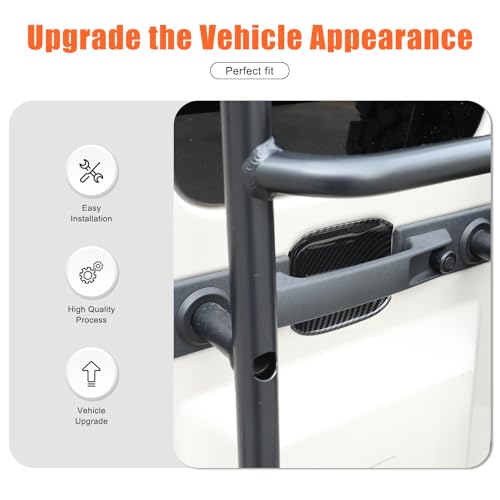 5PCS Exterior Door Handle Bowl Cover Protection Trim Compatible with INEOS Grenadier 2020-2025 Carbon Fiber Door Handle Bowl Trims Anti-Scratch Sticker Exterior Accessories
