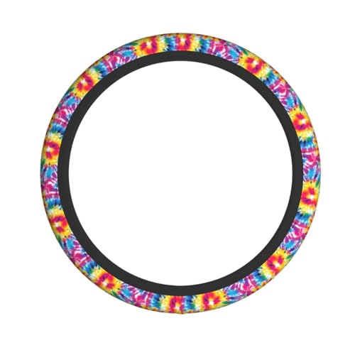 Tie Dye Steering Wheel Covers Non Slip Neoprene Universal 15 Inch Steering Wheel Protector Car Cover for Men Women - color: Tie Dye
