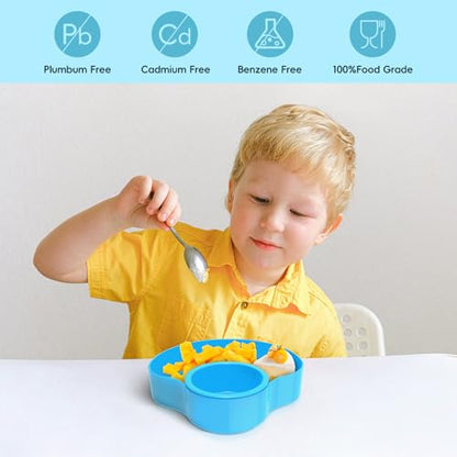 2PCS Car Seat Cup Holder for Kids - Kids Travel Tray with Snack Tray, Sturdy CarSeats Snack Trays for Toddler, Car Cup Holder for Safety Seats, Fits Stroller & Booster (blue/gray) - color: bluegray