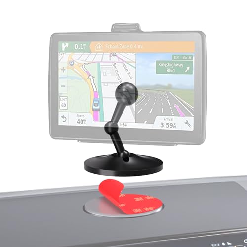 for Garmin GPS Mount,Upgrade Aluminium Magnetism Dashboard Mount，17mm Ball Holder, Compatible with Garmin Nuvi, RV, Dezl, Drive, Drivesmart, Driveassist