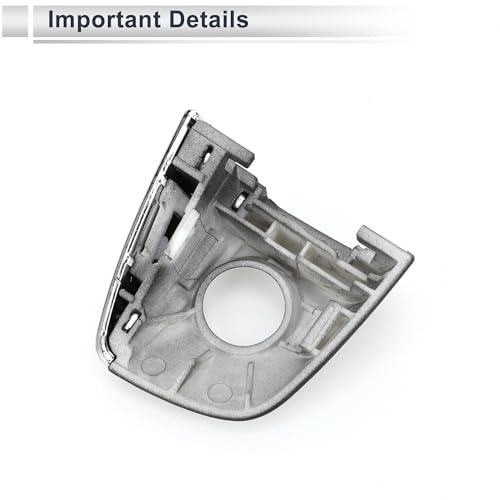 Front Left Exterior Door Handle Cover Lock Cap for Audi Q5 8R 2013-2017 No.8T0837879 ABS Black 1 Pc