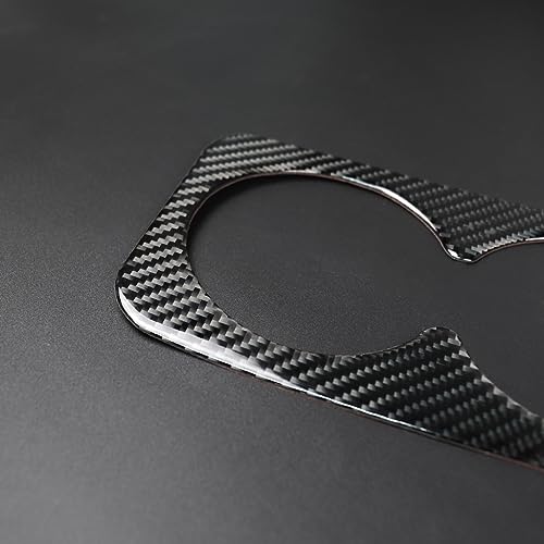 NVCNX Carbon Fiber Compatible with Cadillac XT6 2020-2025 / XT5 2017-2025 2018 2019 2020 2021 2022 2023 2024 Accessories Car Rear Cup Holder Cover Interior Trim Black - color: Rear Cup Holder