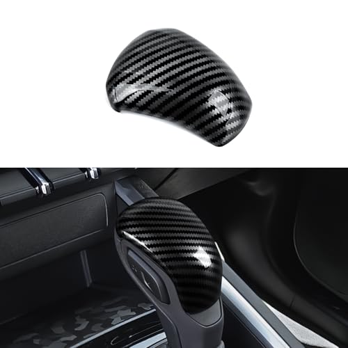 Car Carbon Fiber ABS Gear Shift Knob Panel Sticker Cover Interior Trim Decal for Chevy Colorado/GMC Canyon 2023 2024 2025 2026 Accessories - color: Gear Shift Knob