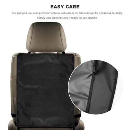 2 PCS Kick Mats Backseat Protector, Large Protective Kick Mat Waterproof Car Back Seat Cover, Universal Back Seat Protector for Vehicles Protect from Dirt Mud Scratches