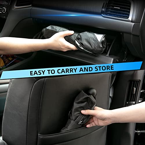 Car Windshield Sun Shade Umbrella Foldable for Sedan,SUVs and Vans, Durable Sun Shield with 100% UV Protection & Heat Insulation, Universal Fit Car Sun Visor 57" x 31.5" inches.