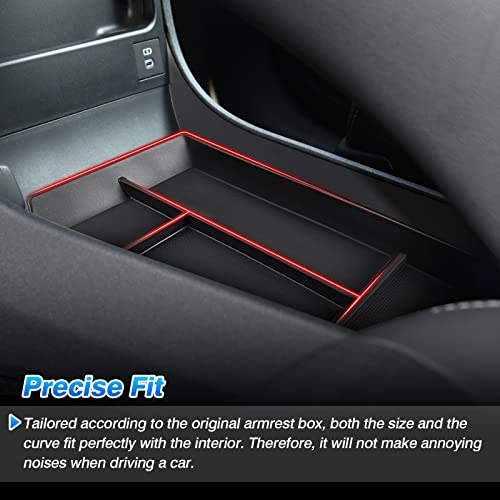 Autorder Center Console Bottom Organizer for 2023 2024 2025 2026 Toyota bZ4X/ Subaru Solterra Accessories Lower Center Console Storage Tray - size: 2023-2026 Toyota Bz4x