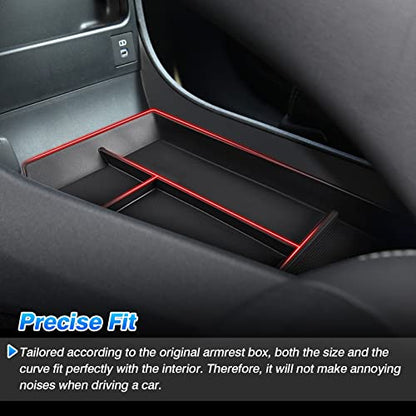 Autorder Center Console Bottom Organizer for 2023 2024 2025 2026 Toyota bZ4X/ Subaru Solterra Accessories Lower Center Console Storage Tray - size: 2023-2026 Toyota Bz4x