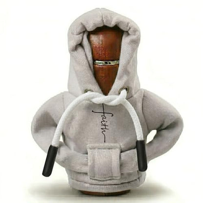 Sacred Cross Gear Shift Hoodie, Universal Car Shift Knob Cover,Aesthetic Manual Automatic Stick Shifter Cover Mini Hoodie, Christian Religion Car Accessories Faith Gifts for Believer Women Men - color: Cross