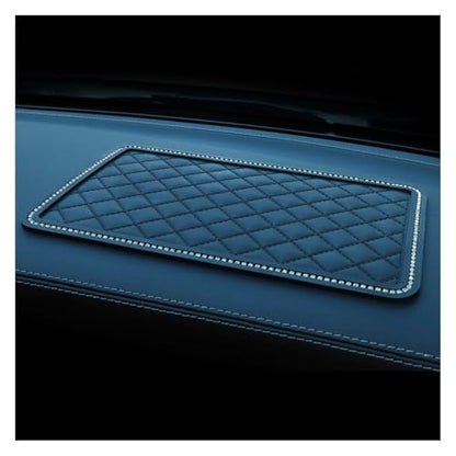 Bling Car Dashboard Anti-Slip Mat, Rhinestone Auto Dash Phone Hold Sticky Pad, 10.43'' × 5.91'' Vehicle Strong Gripping Mat for Keychains, Sun Glasses and Electronic Devices (Diamond) - color: Diamond