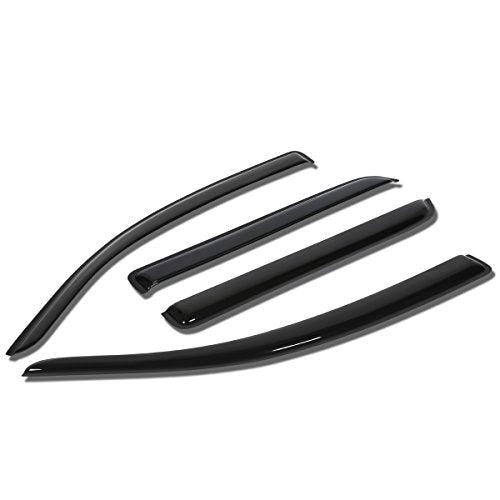 Auto Dynasty 4Pcs Tape-On Window Visor Rain Guard Compatible with 2008-2017 Sequoia, Rain Shields Vent Shade Wind Deflector, Acrylic - size: 08-17 Toyota Sequoia