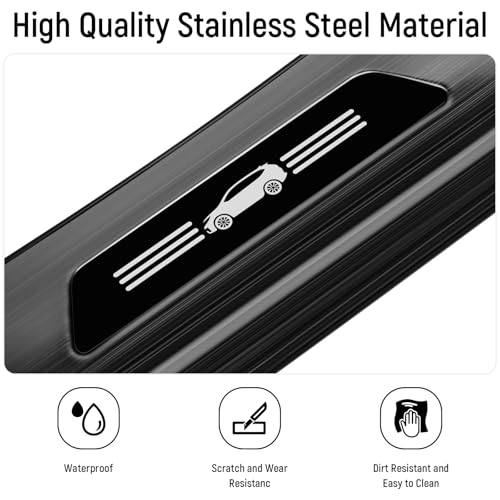 2PCS Back Seat Cover Compatible with Honda 2017-2022 CRV Accessories Stainless Steel Material Velcro Install Car Kick Mats Seat Back Protectors