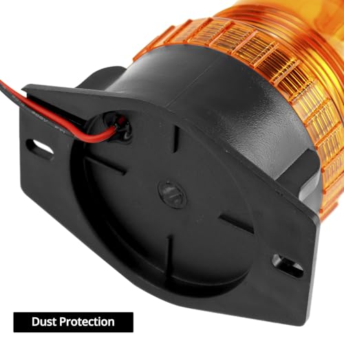 QWORK Amber Led Strobe Lights, 4 Pack Warning Emergency Flashing Beacon Lights - size: 4 Pack
